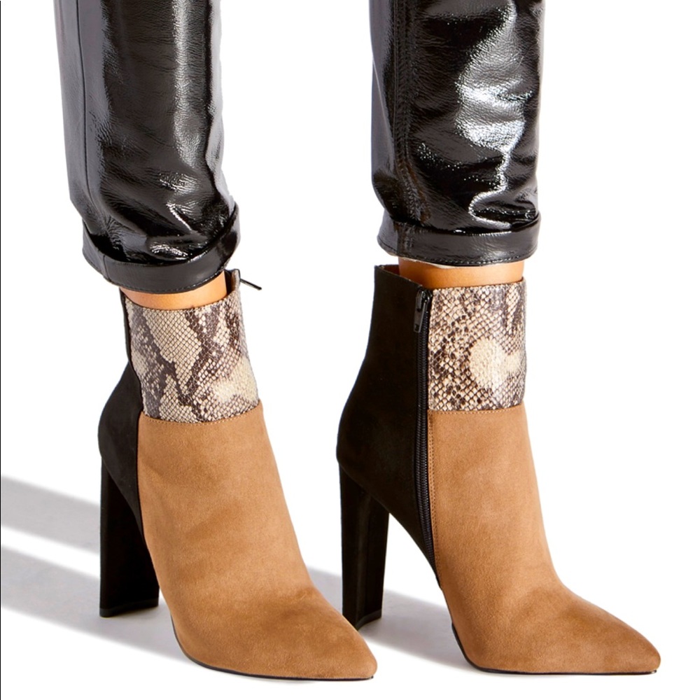 Women’s Colorblock Heeled Bootie